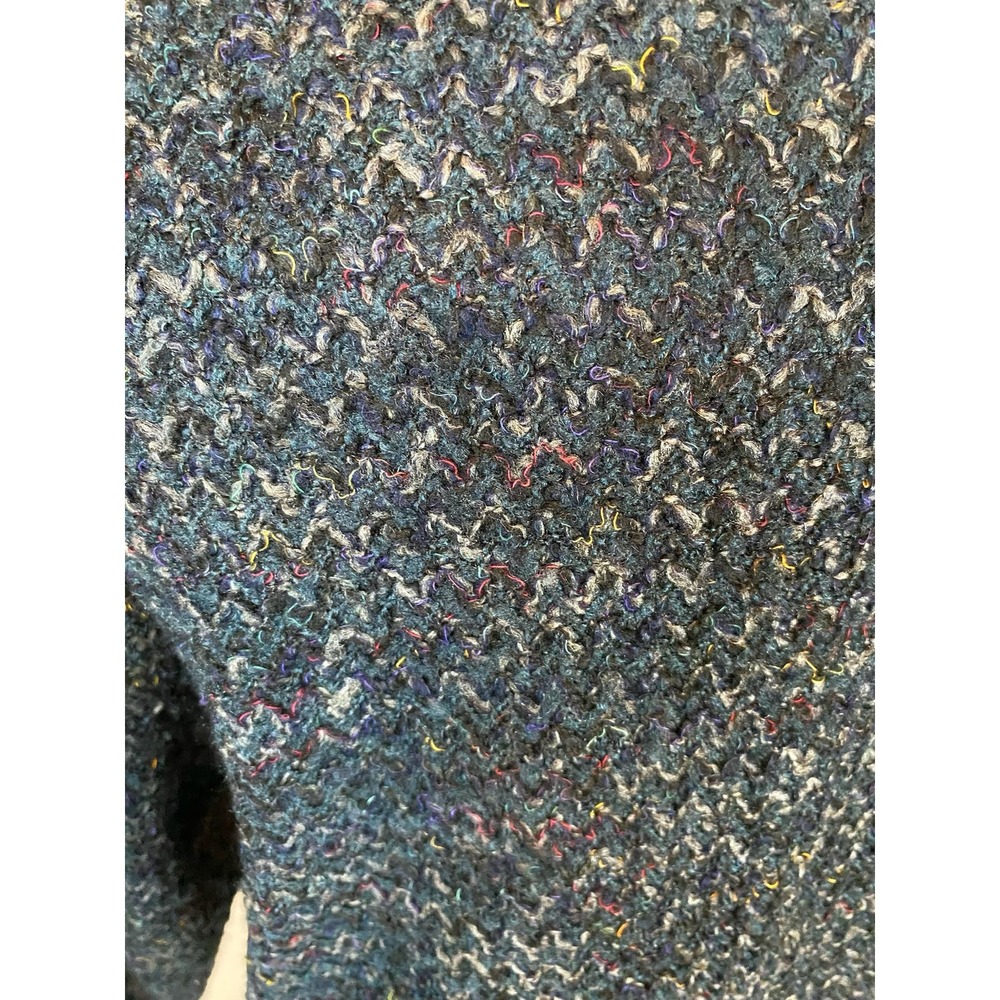 Coldwater Creek size xl woman blue tweed jacket 0840 - Picture 4 of 5